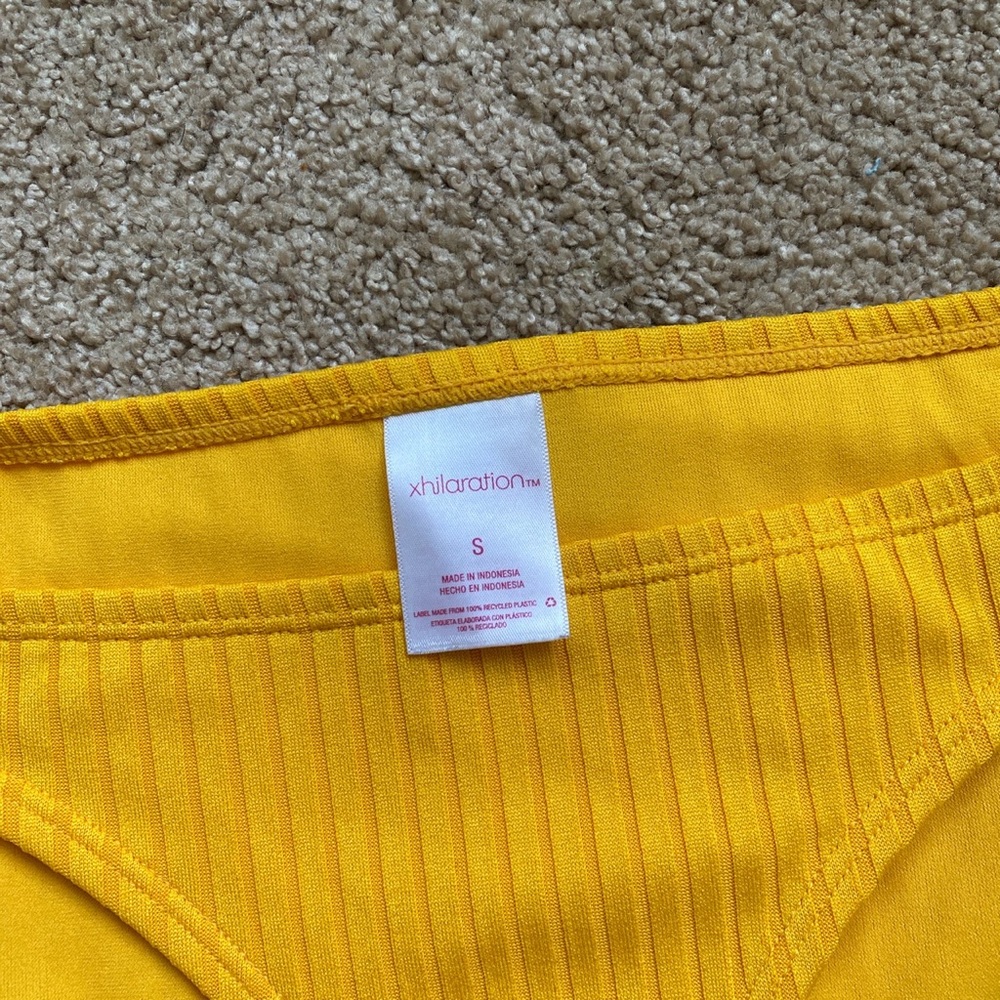 Yellow ribbed bikini set from Target - Picture 4 of 4